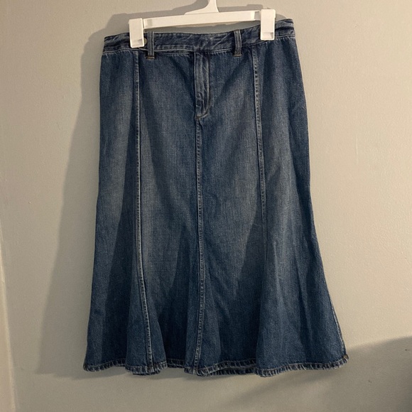 Ralph Lauren Blue Denim Skirt - Picture 1 of 3